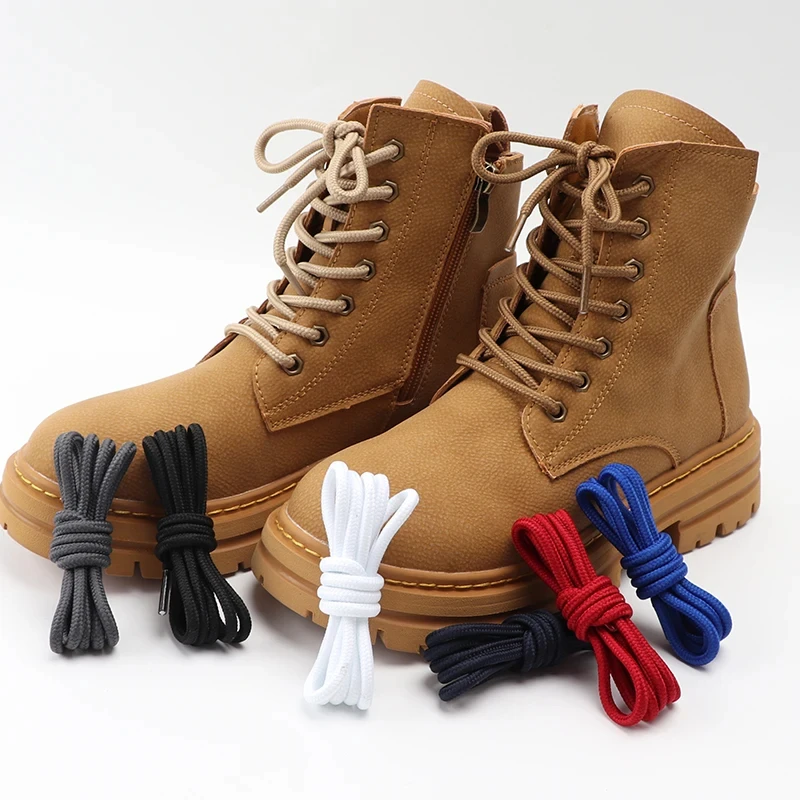 1Pair 20Colors Shoelace Top Quality Polyester Solid Classic Round Shoelaces Casual Sports Boots Lace 90cm 120cm 150cm YD-1