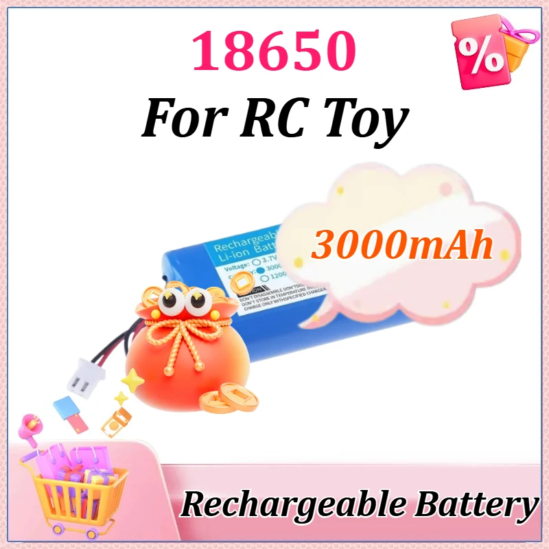 

18650 2S 7.4V 3000mAh Li-ion Rechargeable Battery Pack with 18650-2S Lithium Battery for Megaphone Speaker Parts