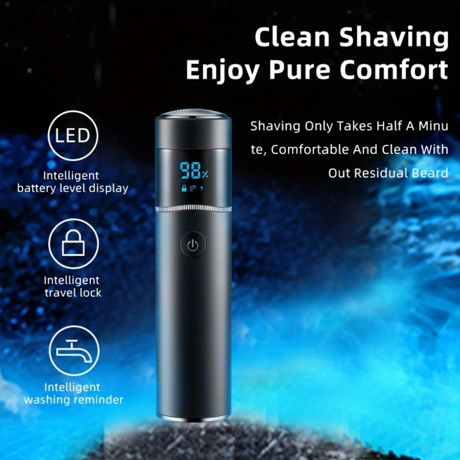 Портативный водонепроницаемый мини-светодиодный умный дорожный замок, легко чистится, подарок для мальчиков-друзей