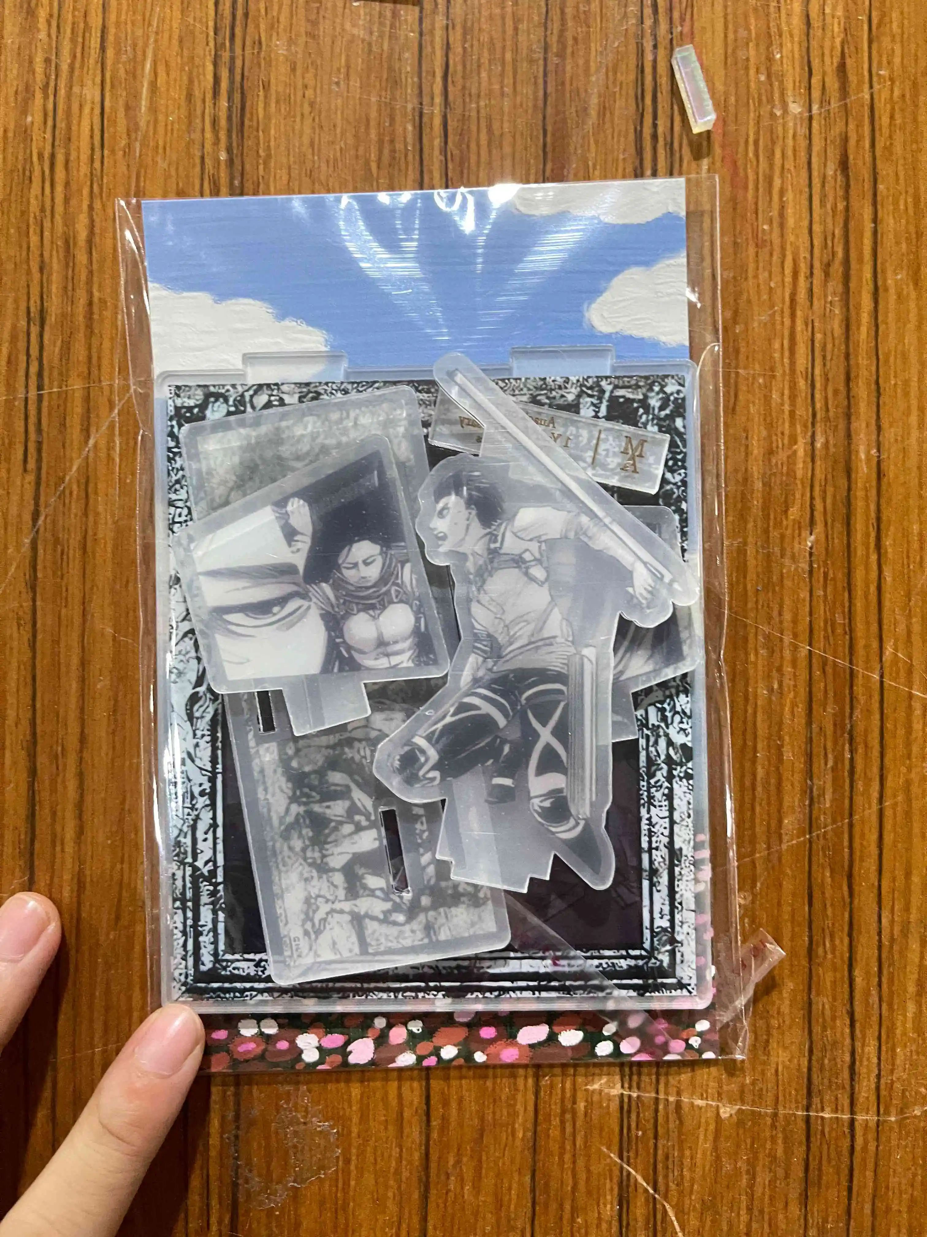 Attack on Titan Acryl-Ständer-Set Eren Mikasa Levi Erwin To You in 2000 Years Szene Actionfigur-Ständer-Modell – Detail 4