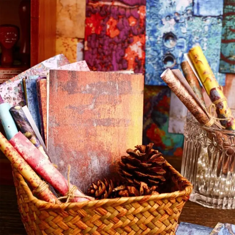 Y5JB 30shets Retro Craft Pack Pack Antique Decoration Decoration Armading Forniture per rivista Scrapbook Album