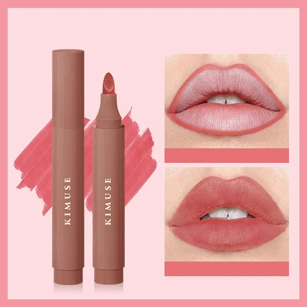 Samt matt Lip liner Bleistift wasserdicht langlebige rote Lippen Kontur Antihaft Lippen Stick feuchtigkeit spendend sexy Kosmetik v8f2