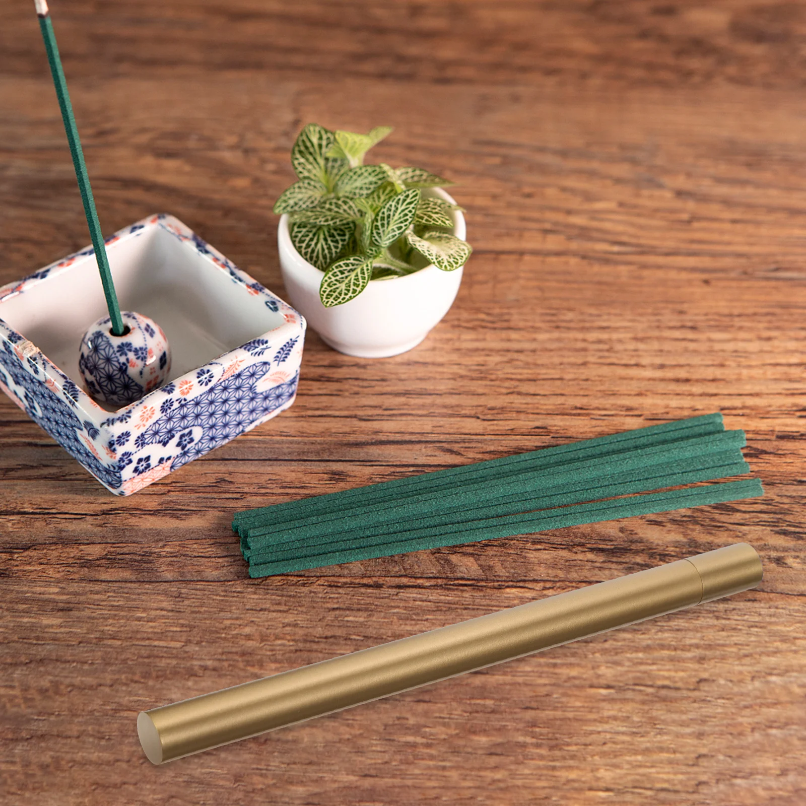 

1Pcs Copper Incense Stick Tube High Quality Material Craftsmanship Screw Cover Design Safe Store Carry Out Gift