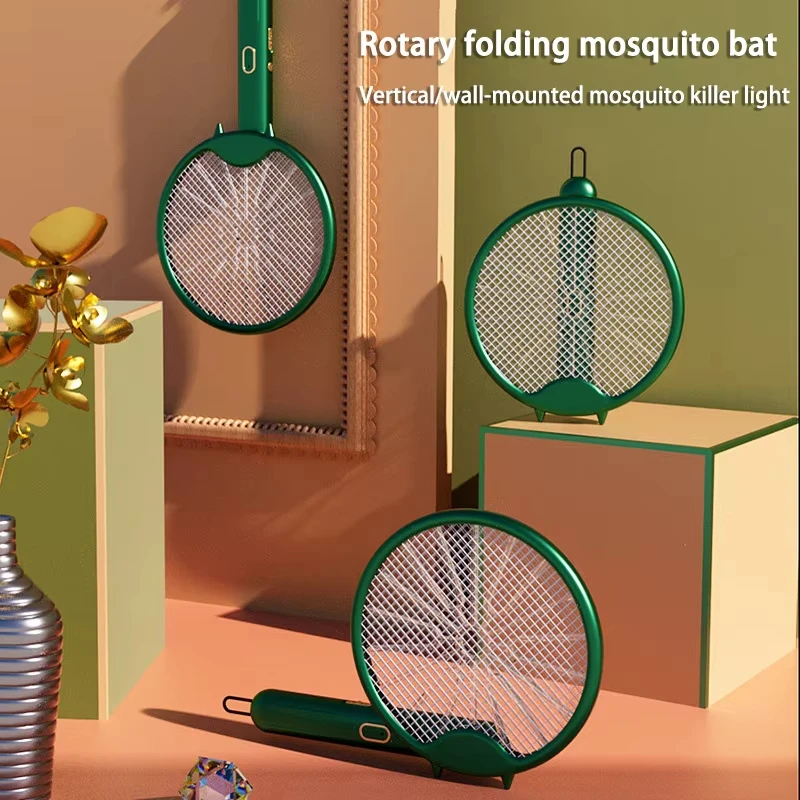 3000V Electric Mosquito Racket Mosquito Killer Lamp USB Rechargeable Foldable Mosquito Swatter Fly Swatter Mosquito Trap image 4
