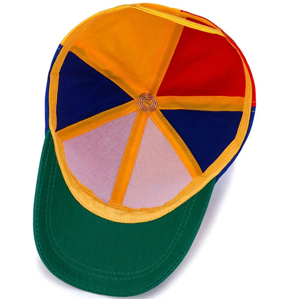 Windmill Dragonfly Rainbow Sun Cap Funny Adventure Dad Hat Snapback Hat Helicopter Propeller Design for Kids Boys Girls Adult