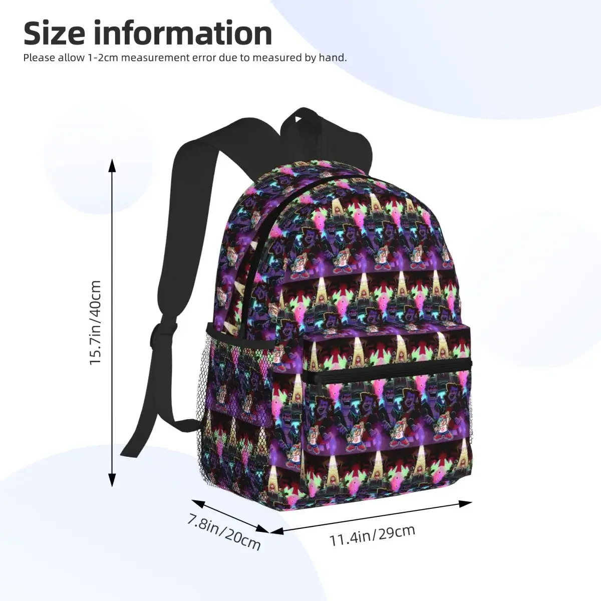 Fnf Game Friday Night Funkin Student Backpack School Bag Hiking Travel Daypack for Men Women Fashion Bookbag Shoulder Bags