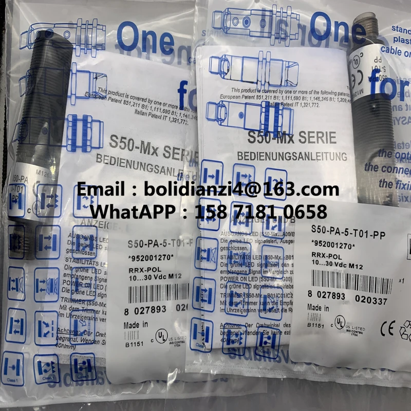 Sensor de entrega rápida S50-PA-5-T01-PP S50-PA-5-T01-NN S50-PA-5-C21-PP S50-PA-5-C21-NN Em estoque