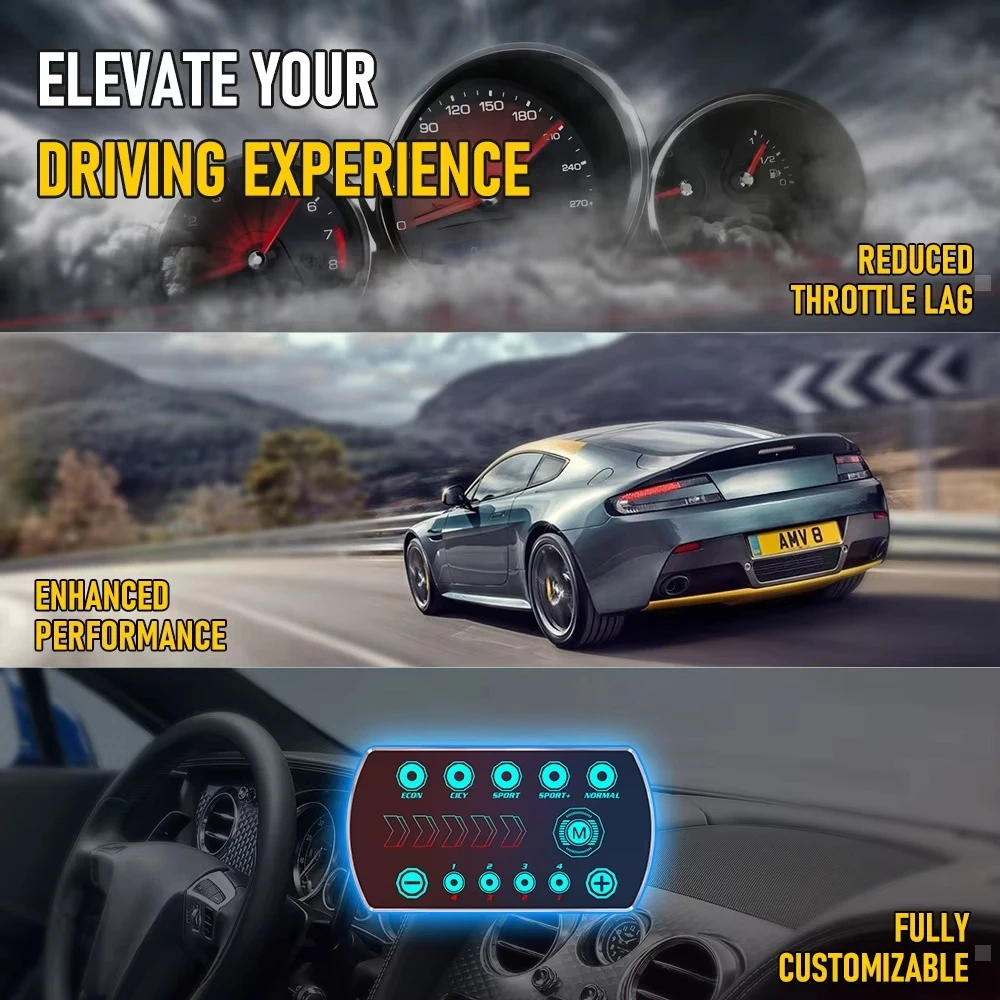 Top Sale Factory for Universal Car Accelerator Electronic Throttle Controller 2.5inch LED Screen USB-C Connection 10 Drive Modes