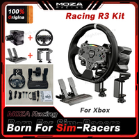MOZA Racing R3 3.9Nm Direct Drive Wheel Base with ESX Steering Wheel and Pedals for Xbox & PC