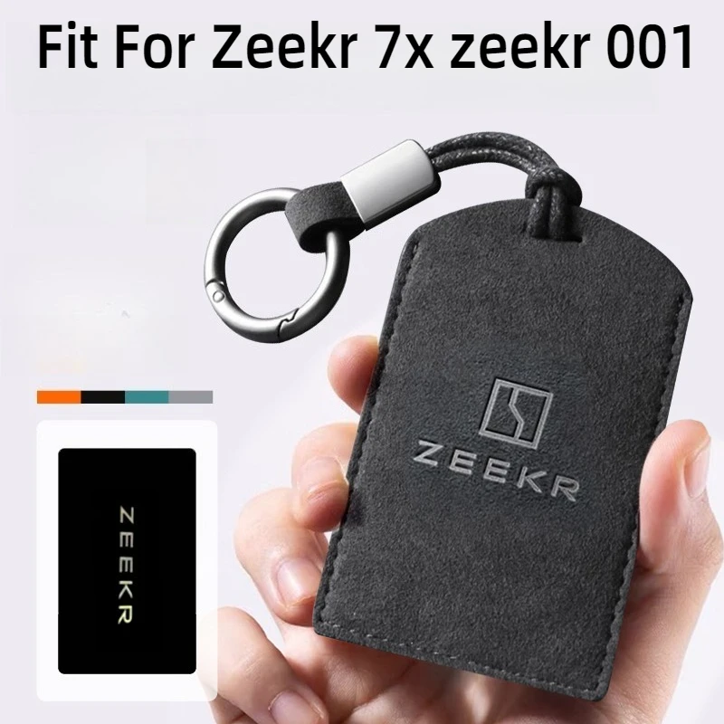 

Fit For Zeekr 7x zeekr 001 007 009 X Car Key Card Holder NFC Smart Card Case suede Protective Shell