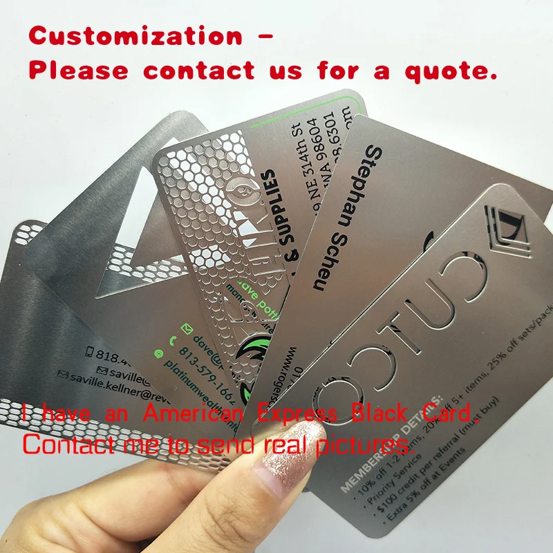 

custom.Metal Business Card Design Customized Stainless Steel Metal Visiting Card Souvenir