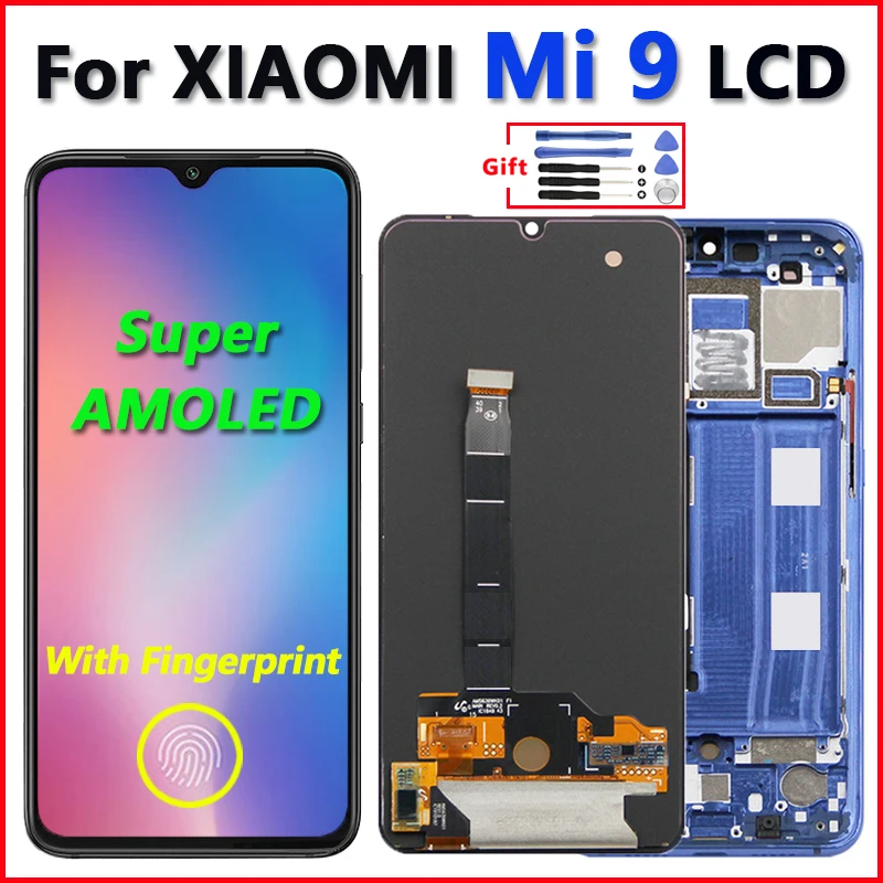 

Top 6.39" Super AMOLED For XIAOMI MI 9 Display Touch Screen For MI9 LCD Display M1902F1G LCD Screen Digiziter Replacement