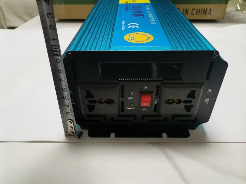 Imagem -06 - Fonte de Alimentação Ups de Emergência 1500w dc 12v a 220v ac 50hz Inversor Senoidal Puro Lifepo4 Carregador de Bateria