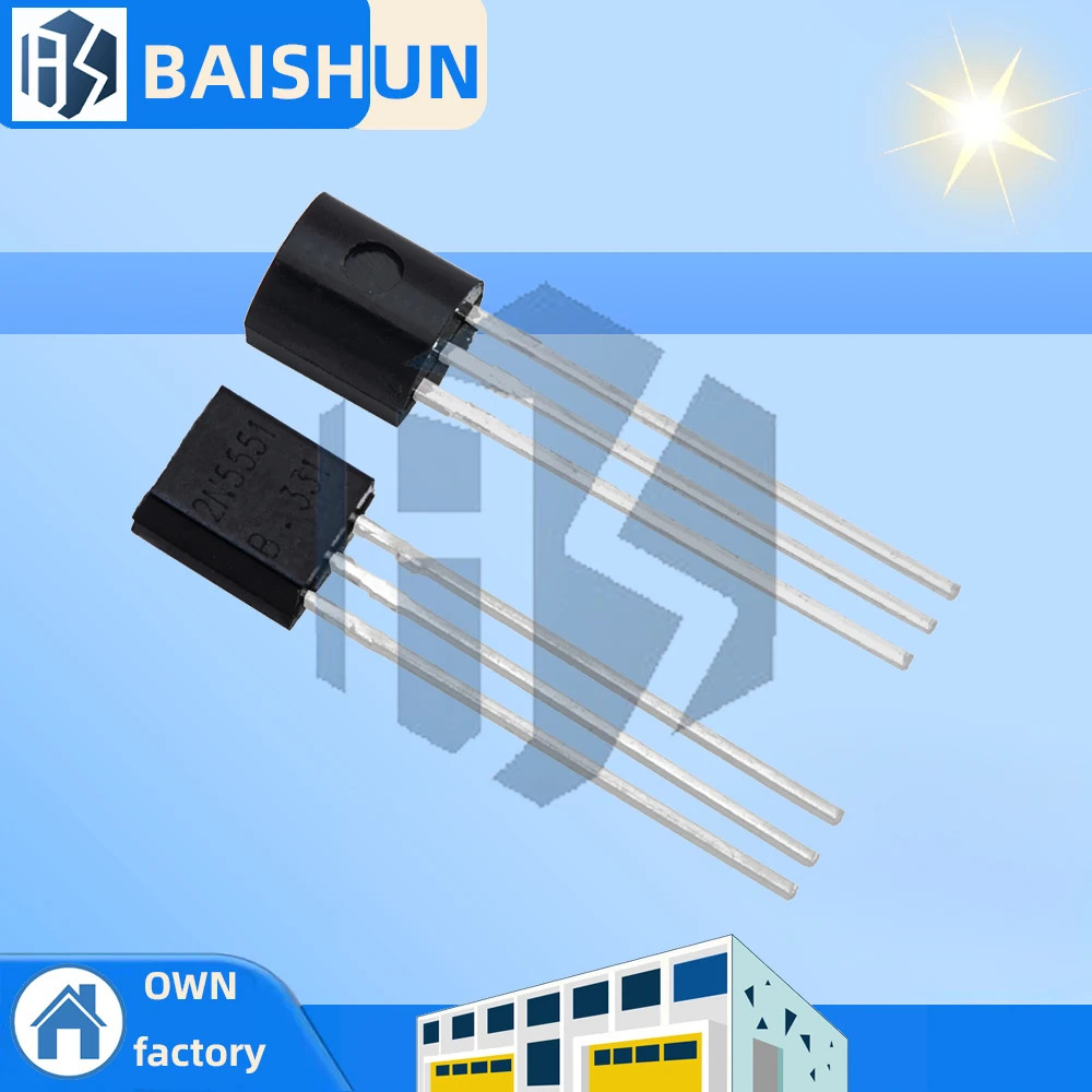 Kit transistor da 50 pezzi/lotto: DIP TO-92 2N5551 e 2N5401 (25 pezzi 2N5401 + 25 pezzi 2N5551)