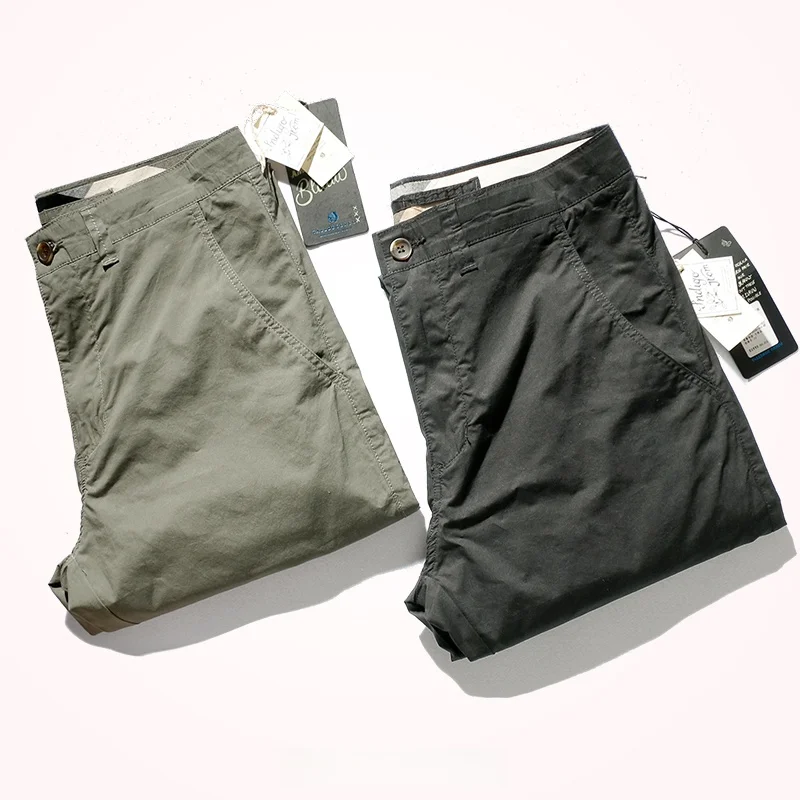 

Busin Casual Slim Fit Men's Summer Thin Elastic Pants Faionable Ci Sle Long Trousers for Young Men All Seasons