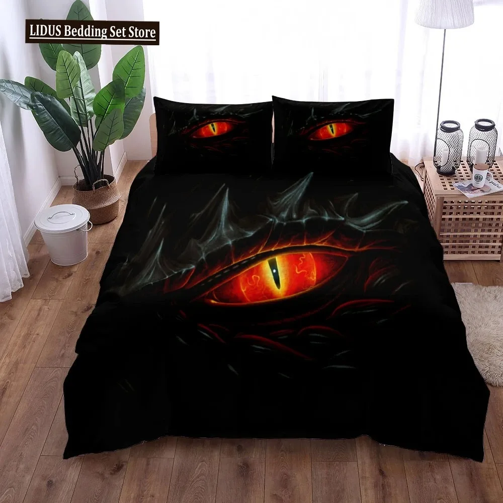 

Dangerous Dragon Duvet Cover Set EU Single Double King US Twin Full Queen Size Bed Linen Set Cute Duvet Cover Bed