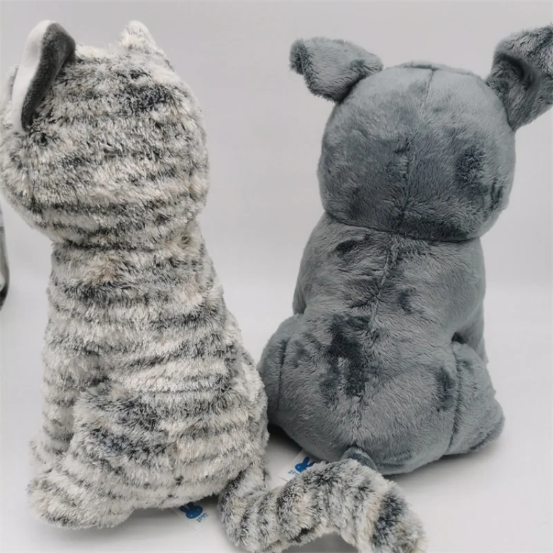 Animal de simulation mignon de 28cm, chiot, chaton, poupée en peluche, cadeau de vacances de noël