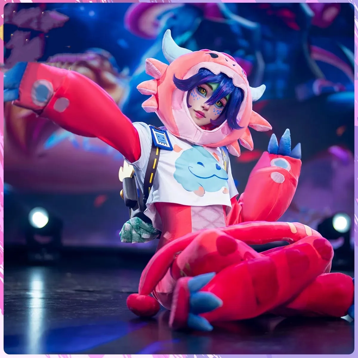 أزياء LOL Neeko التأثيرية كوس أزياء نسائية لحفلات الرسوم المتحركة أزياء الهالوين ملابس لعب الأدوار #4