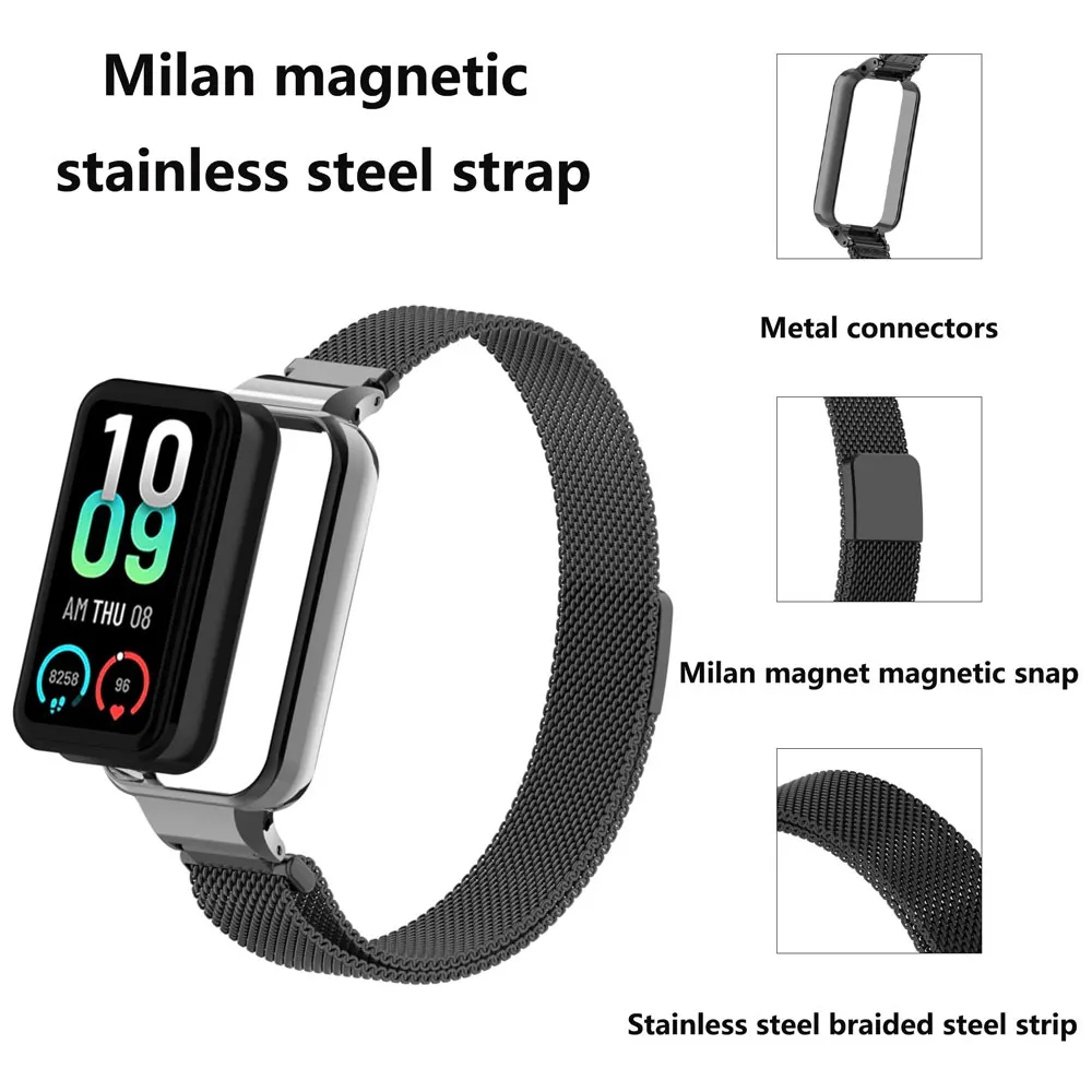 Suitable for Amazfit Band 7strap Milanese magnetic Strap stainless steel wrist Strap Amazfit Band 7strap replacement Strap