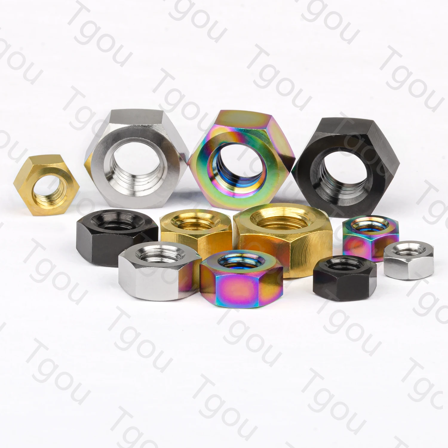 Tgou Titanium Nut M4 M5 M6 M8 Outer Hexagon Nut for Bicycle Motorcycle