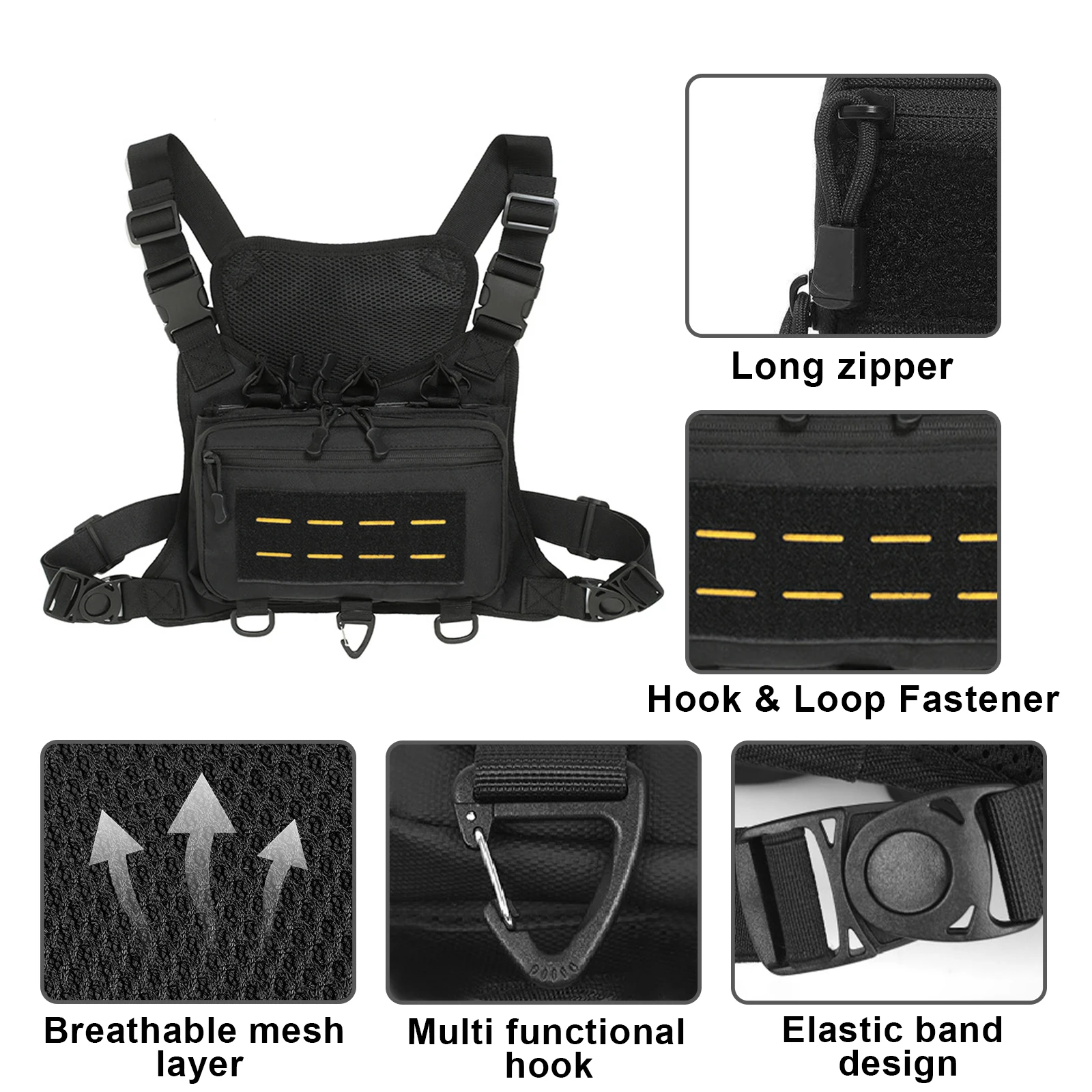Tactical Vest Chest Bag Triple - Women'S Fashion Magazines review and price
