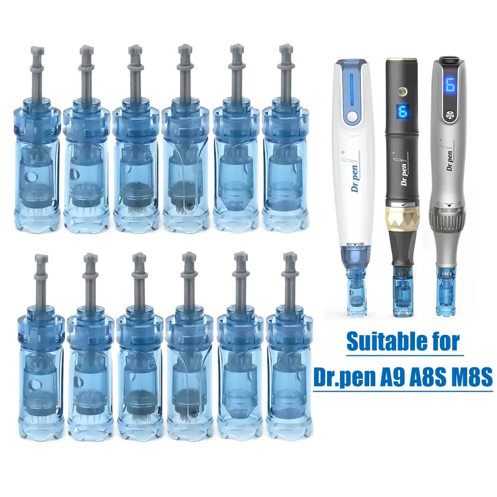 Dr. Pen M8S A8S A9 Cartridge 12/18/24/36/42pin 3D Nano Anti- Back Flow Design Bayonet Cartridge Work for Drema Pen M8S A8S A9