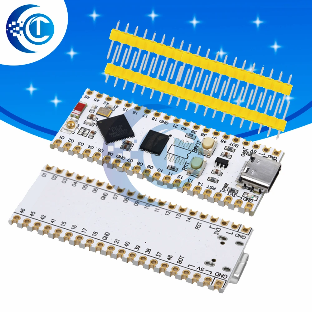 ESP32-S3 NANO WIFI Bluetooth Development Board Type C ESP32-S3-N16R8 Module On-Board Antenna External 16M SPI FLASH 8M PSRAM