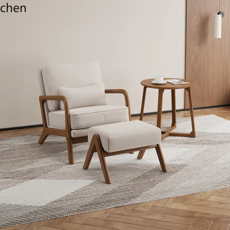 A1  Light Luxury Single Sofa Chair Leisure Solid Wood Single Leisure Chair