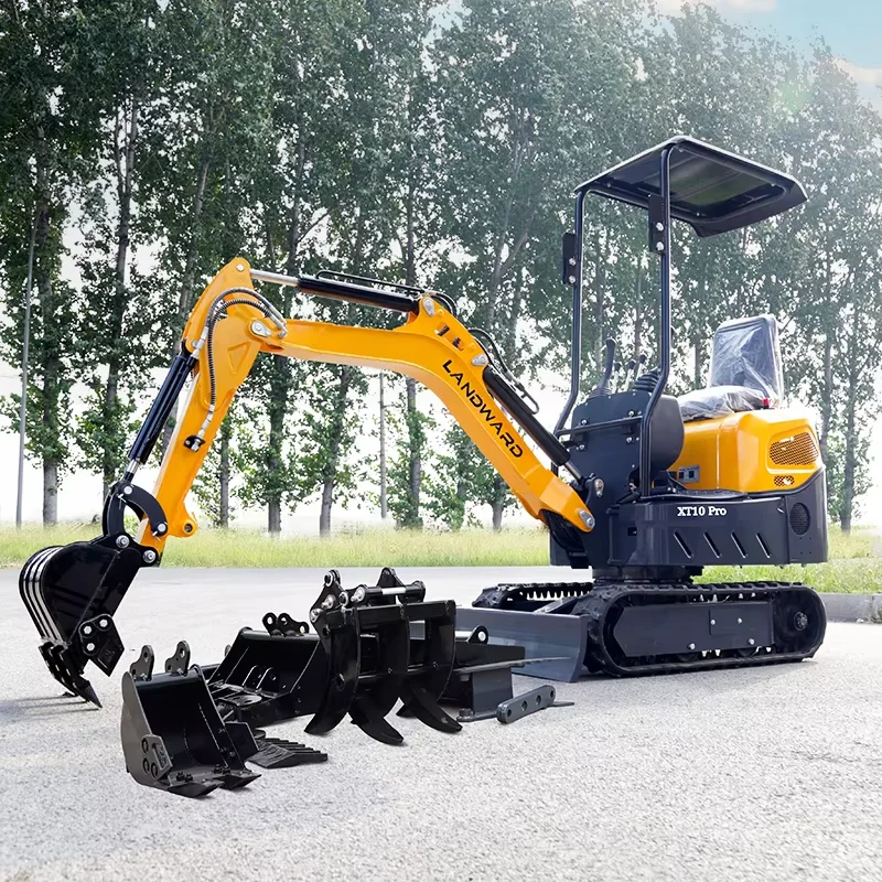 Chinese Factory MiniMicro Excavator 1Ton Hydraulic Small Micro Crawler Digger Machine High Quality Good Mini Excavator Customize