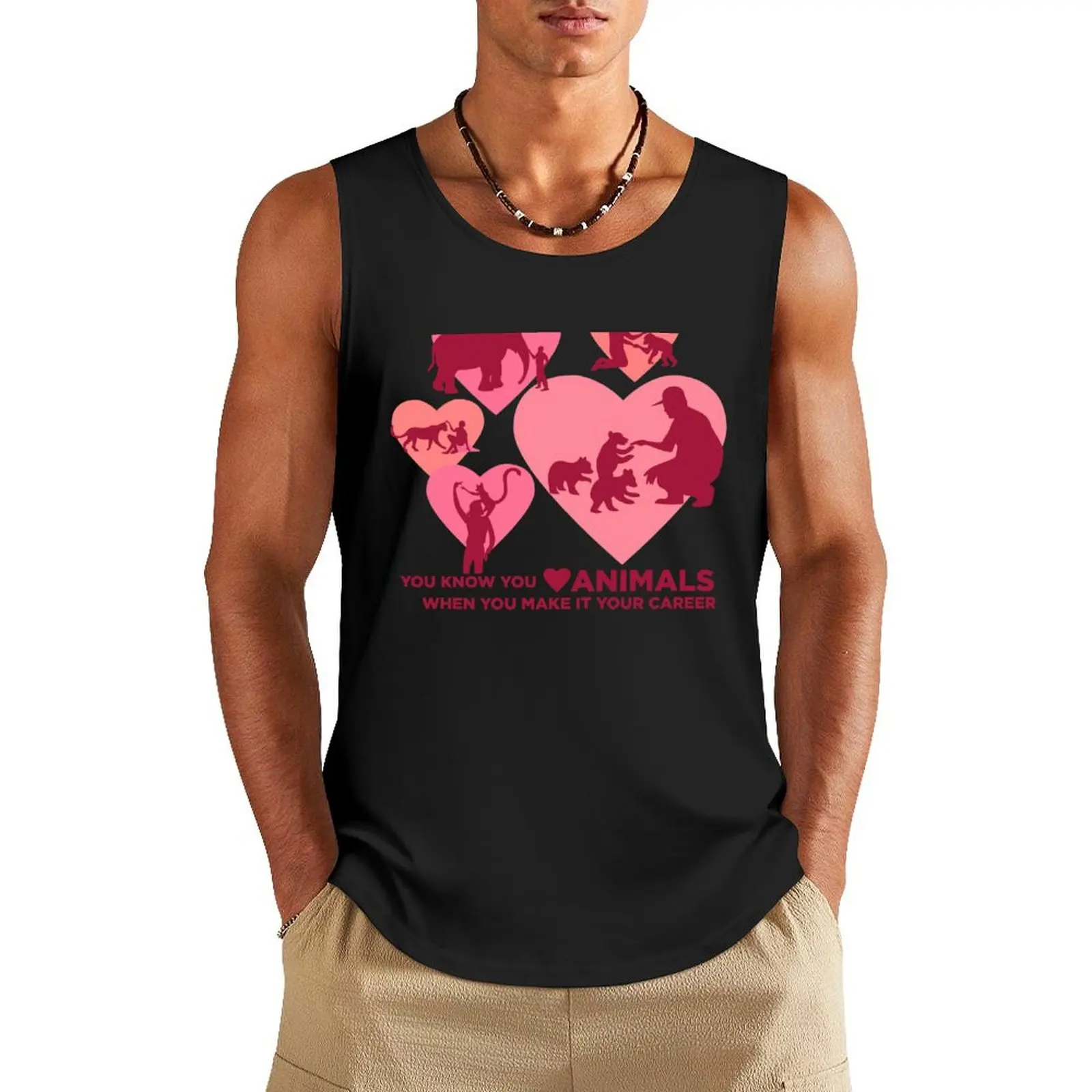 Love Animals - Land Animal Career Tank Top fitness clothing for men mens designer clothes