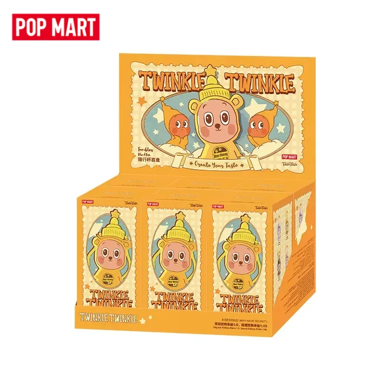 

POPMART Twinkle Twinkle Create Your Taste Series Traveling Cup Blind Box Toys Kawaii Anime Action Figure Surprise Mystery