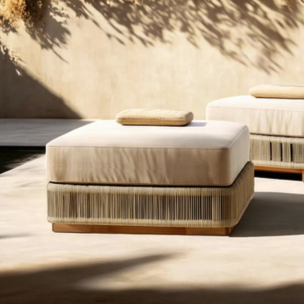 

2026 Luxury Modern Hotel Outdoor Patio Sofa Set Aluminum Rope & Weather Resistant Customized for Courtyard Villa & Park