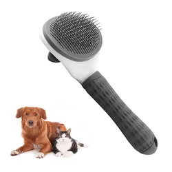 Cat Brush Remove Hair Pet Hair Removal Comb for Cats Non-slip Grooming Brush Stainless Steel Dog Combs Brushes Cat Accessories