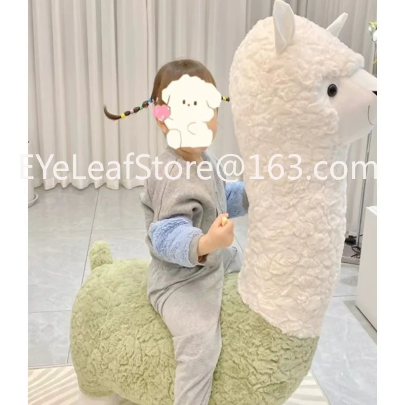 Imagem -03 - Alpaca Stool Seat para Namoradas Floor Stand Living Room Decoration Birthday Gift