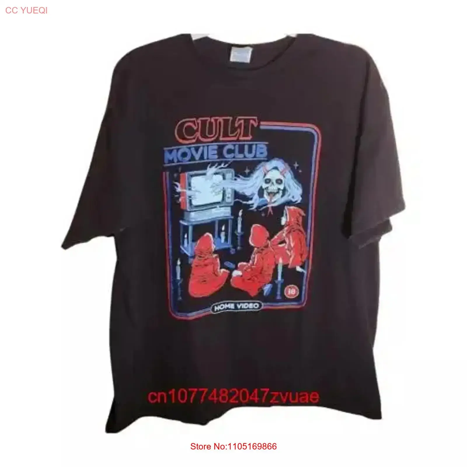 

Культовый киноклуб Стивен Роудс Размер XL Футболка Забавный ретро винтажный стираный слегка топ для повседневной носки Повседневная мужская футболка унисекс