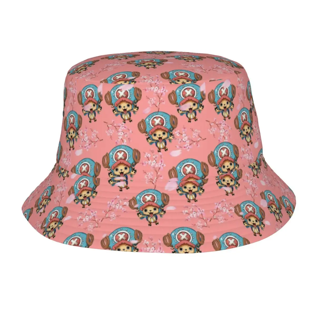 Tony Tony Chopper Bucket Hat for Girl Summer One Piece Anime Hat Hip Hop for Outdoor Sport Fishing Fisherman Hats Ispoti Hat