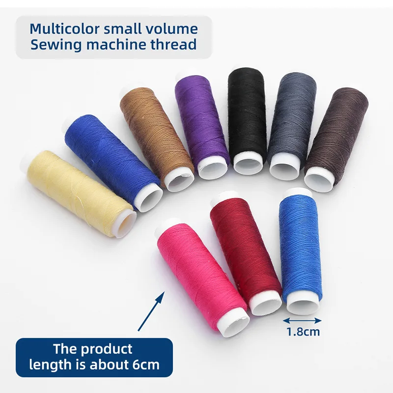 10Pcs/Set 110 Yards Household Colorful Sewing Thread 402 Polyester Sewing Thread Handmade DIY Sewing Needle Accessories