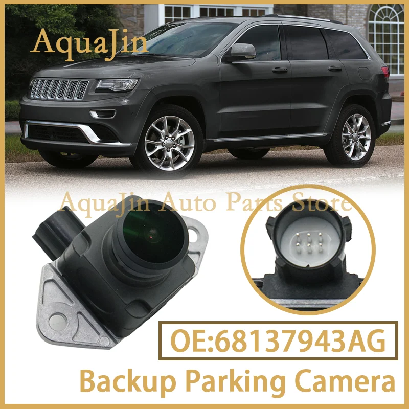 

68137943AG Rear View Backup Parking Assist Camera For Jeep Grand Cherokee WK2 2014~2015 3.0L 3.6L 5.7L 6.4L Auto OEM 68137943AD