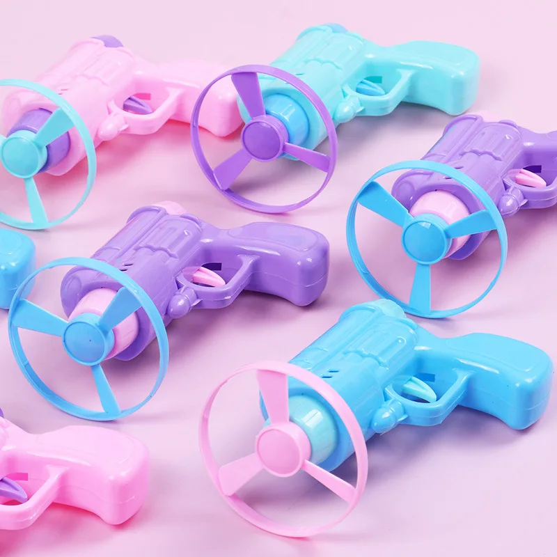 Flying Disc Gun ของเล่น Gyro Launcher ของเล่นเด็ก Flying Saucer ปืนปั่นเกมกีฬา UFO ดิสก์ Gyro ของขวัญ