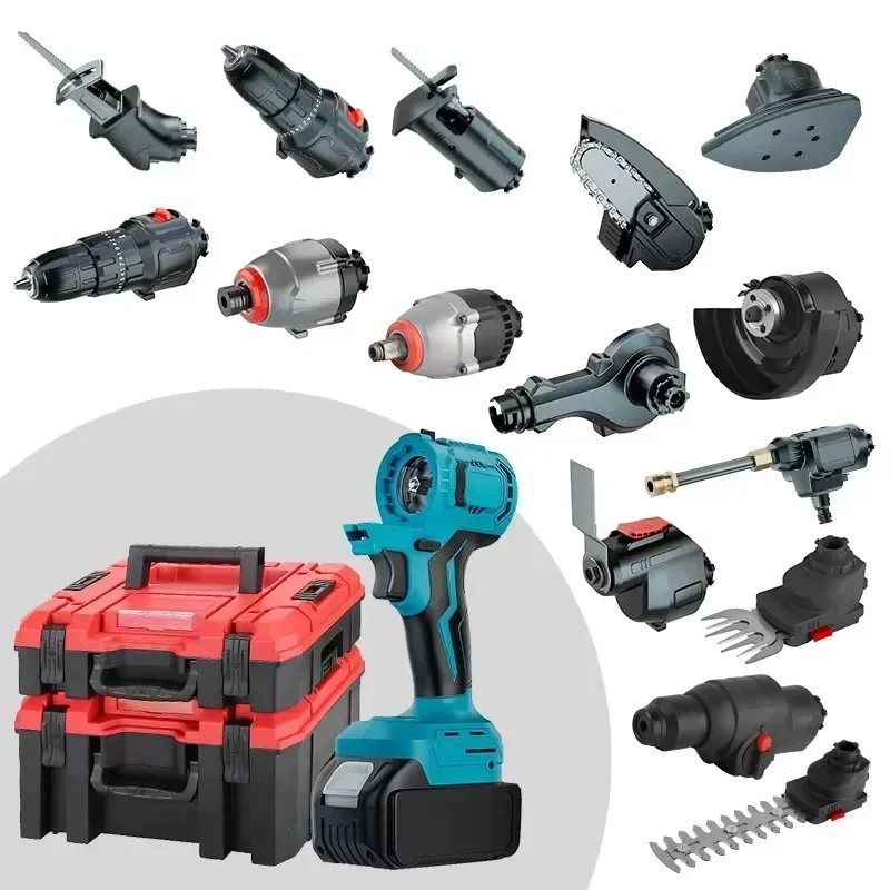 Multi-Functional Professional 16Pcs Combo Kit Multipurpose  21V Cordless Impact Screw Drills Set