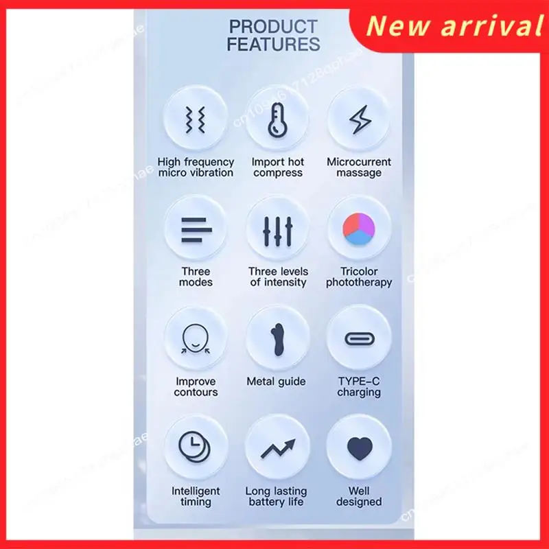 N89R Electric V-Face Lift Roller Massager EMS Microcurrent Sonic Vibration Facial Lifting Skin Tighten Massage Beauty