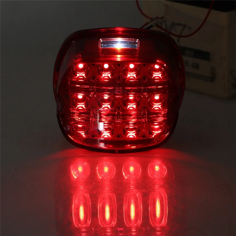 Red Lens LED Brake Tail Light for Harley Electra Glide Fatboy Ultra Limited Dyna