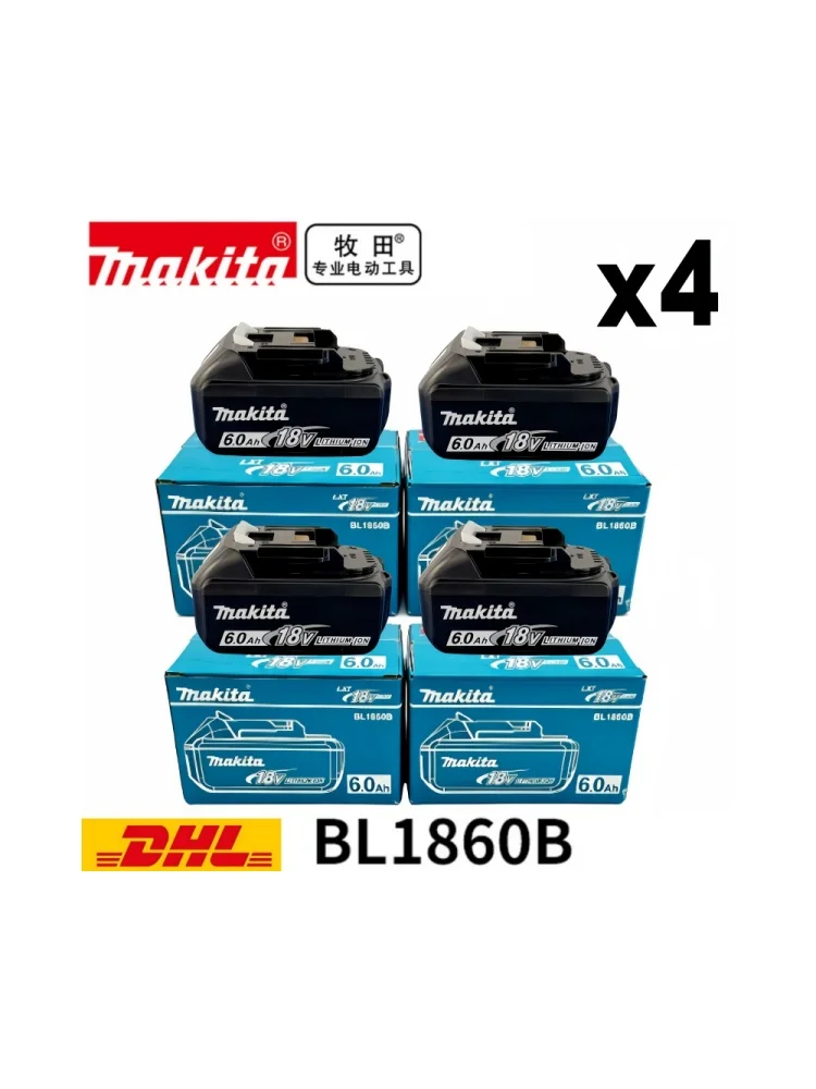 Makita Original Lithium-Ionen Akku 18V 6000mAh 18V Ersatzakkus BL1860 BL1830 BL1850 BL1860B