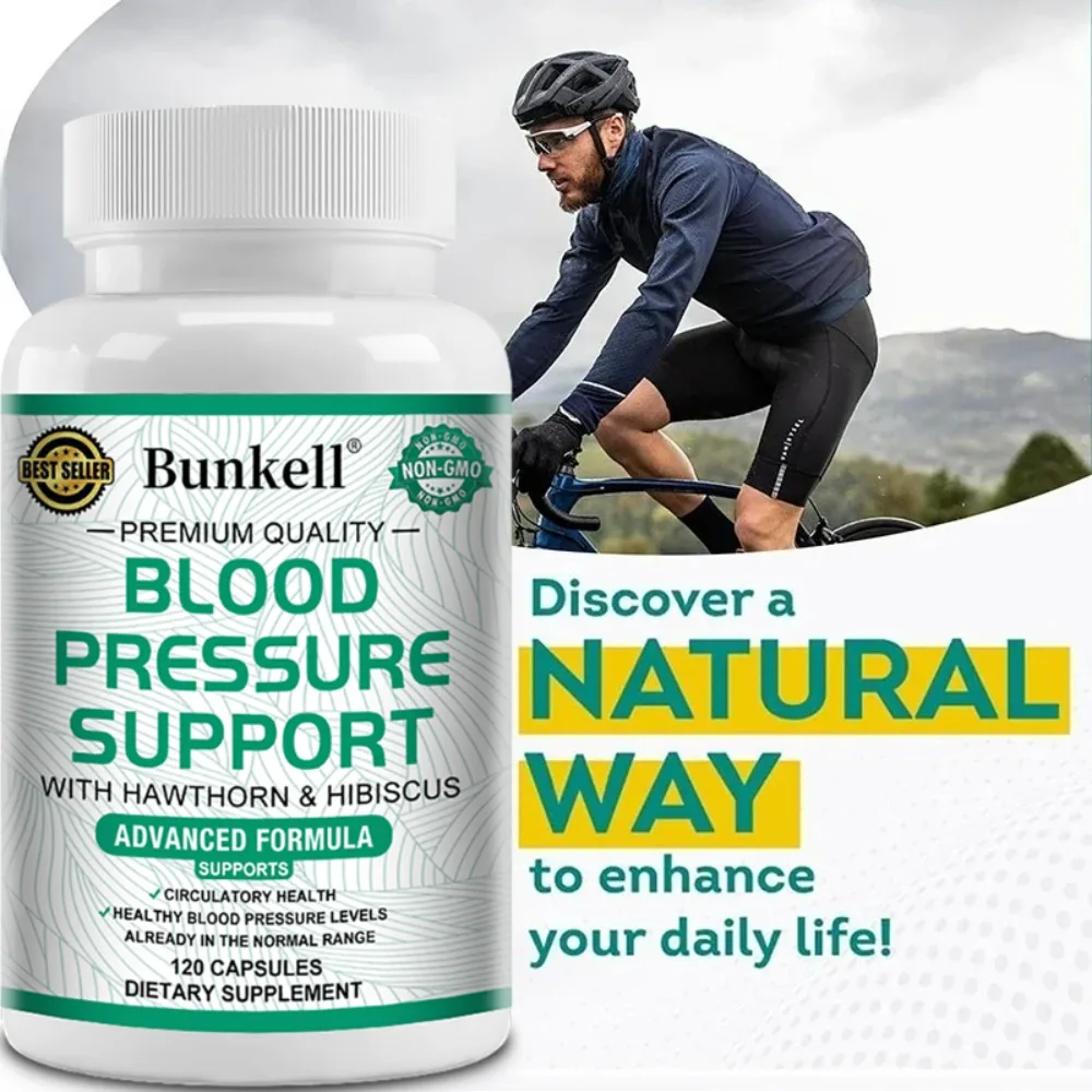 Blood Pressure Support - Support Blood Flow, Digestive, Immune System, Improve Heart and Vascular Health Dietary Supplements