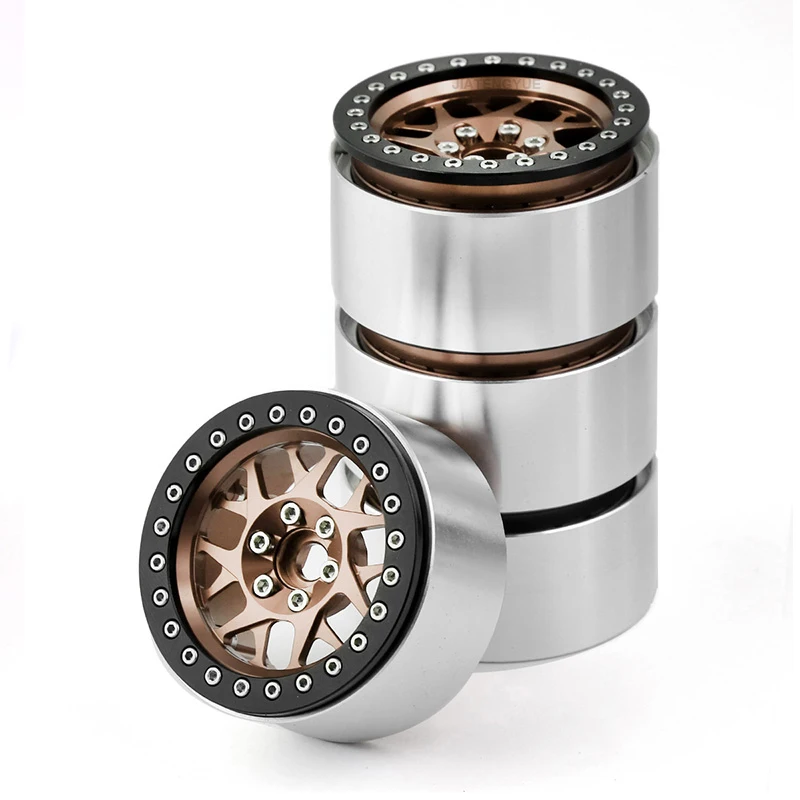 RC 자동차 2.2인치 합금 휠 허브 1:10 클라이밍 카 타이어 SCX10 TRX-4 범용 타입 휠 허브