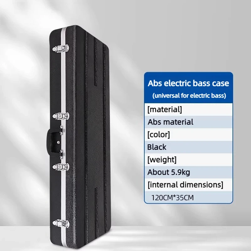 ABS baskoffer Rechthoekige tas voor elektrische bas Instrumentbescherming en opslag Draagbare gitaarkoffer Onderdelen voor muziekinstrumenten