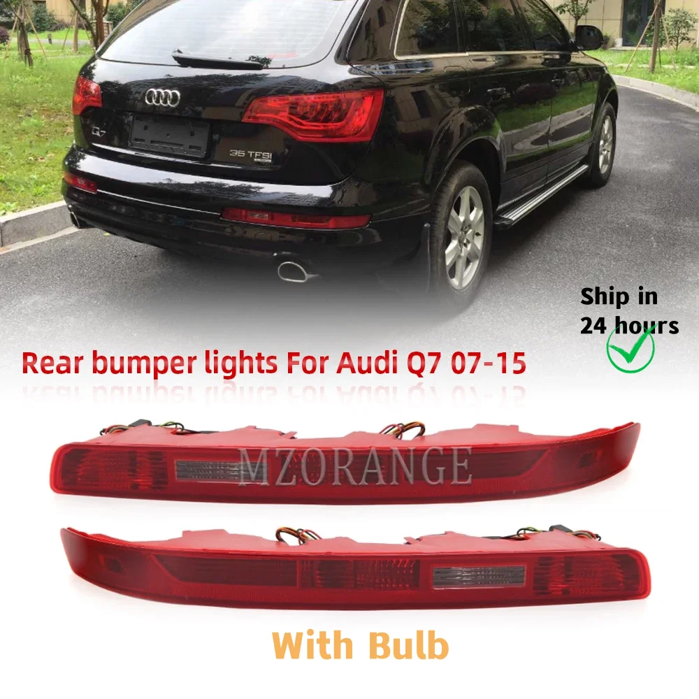 LED Car Rear Bumper Light For Audi Q7 2006-2015 Tail Stop Reverse Light  Fog Lamp Signal Light 5 Wires Car Accessories With Bulb