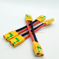 1pcs Genuine Amass XT90 XT90-S Anti Spark Female to Female Plug Extension Wire Cable 12/10AWG for FPV Drone Car Charger Battery