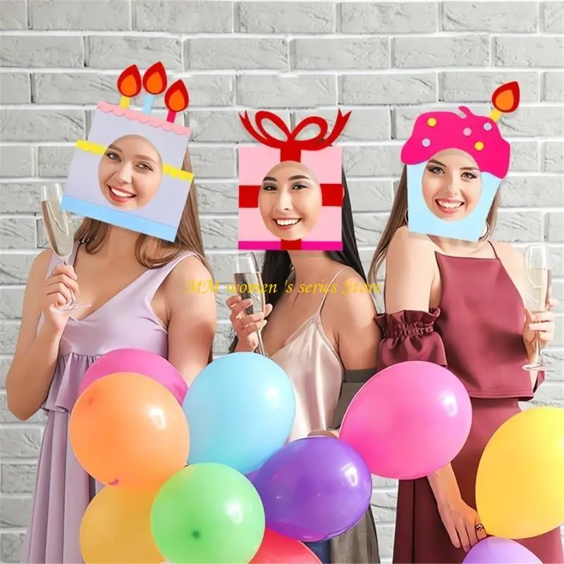 

Q39C Children Cartoon Animal Mask Cosplay Costume Mask For Masquerades And Holiday Celebrations School Event Costume Accessory