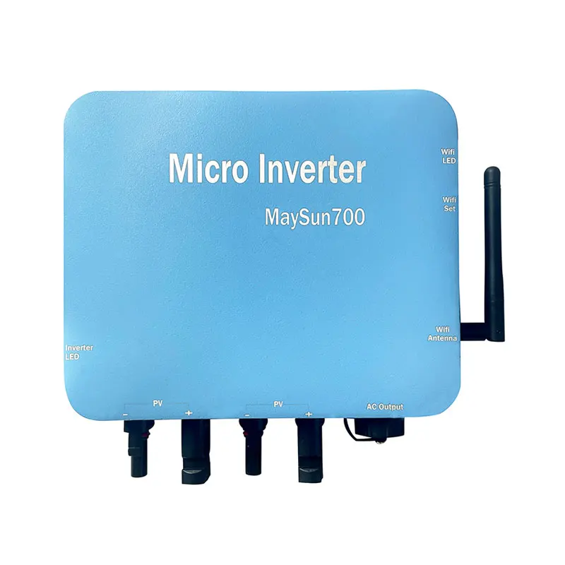 WVC-700 On Grid Tie Solar Micro Inverter Smart App Wifi Monitoring  Microinverter 700 Watt Pure Sine Wave Mini 